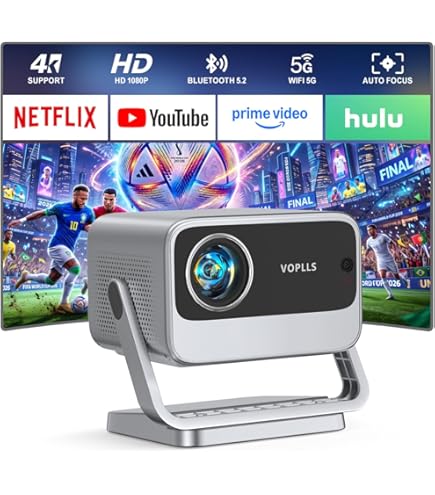 Amazon.com: [4200 ANSI & Now with Netflix] 4K Projector with WiFi