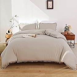 Smoofy Oatmeal Comforter Set King Size 3pcs Boho
