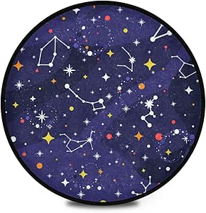 Amazon.com: Cosmic Universe Circle Area Rugs, Super Soft ...