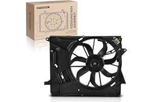 A-Premium Engine Radiator Cooling Fan Assembly Compatible with Select Buick Models - Encore 2016 2017 2018 2019, 1.4L - Repla