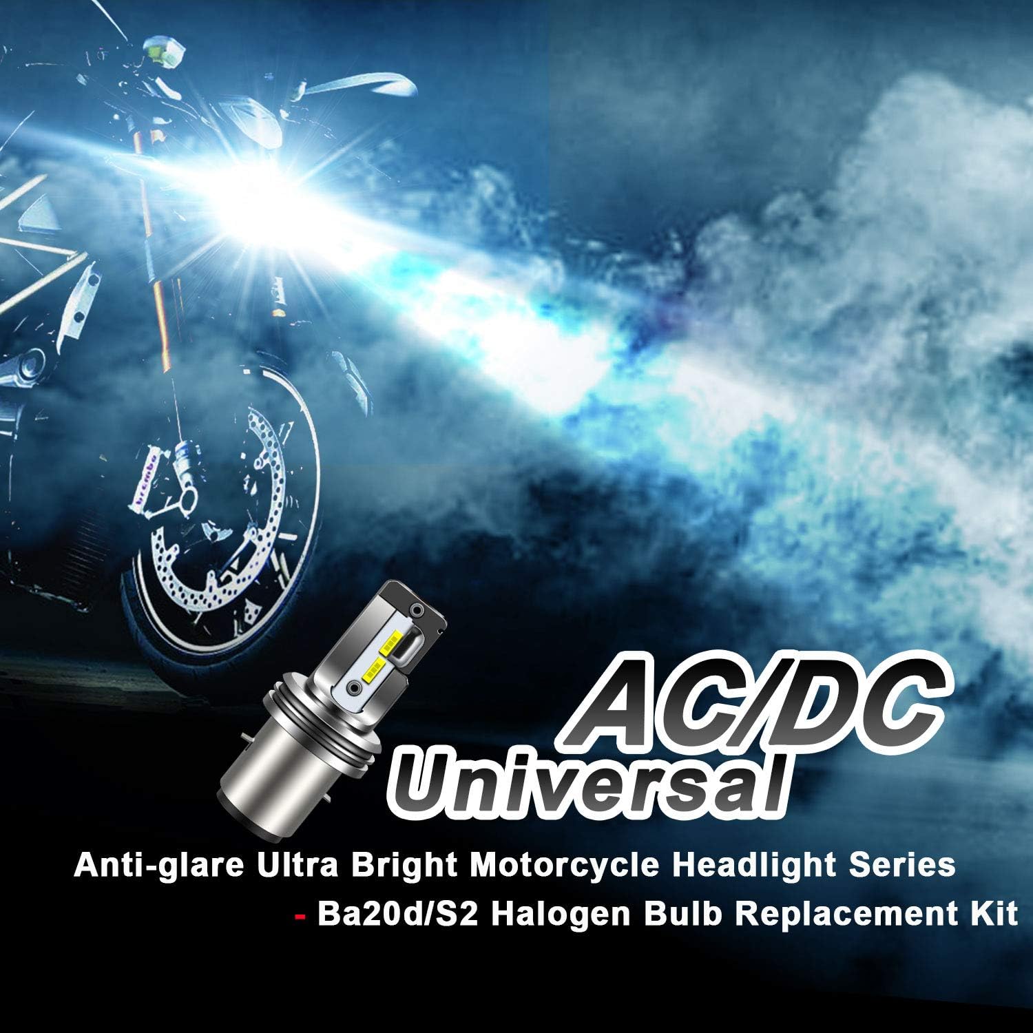 WinPower S2/ Ba20d LED Headlight Motorcycle Bulb 12V 18W High/Low Beam 6000K Cold White Lamp for Motobike Scooter 1 Piece - Image 3