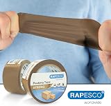 Rapesco 1696 Strong Packing Tape 50mm x 60m Brown Pack of 2 view 2