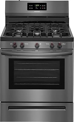 Frigidaire FFGF3054TD 30" Gas Range, Black Stainless Steel