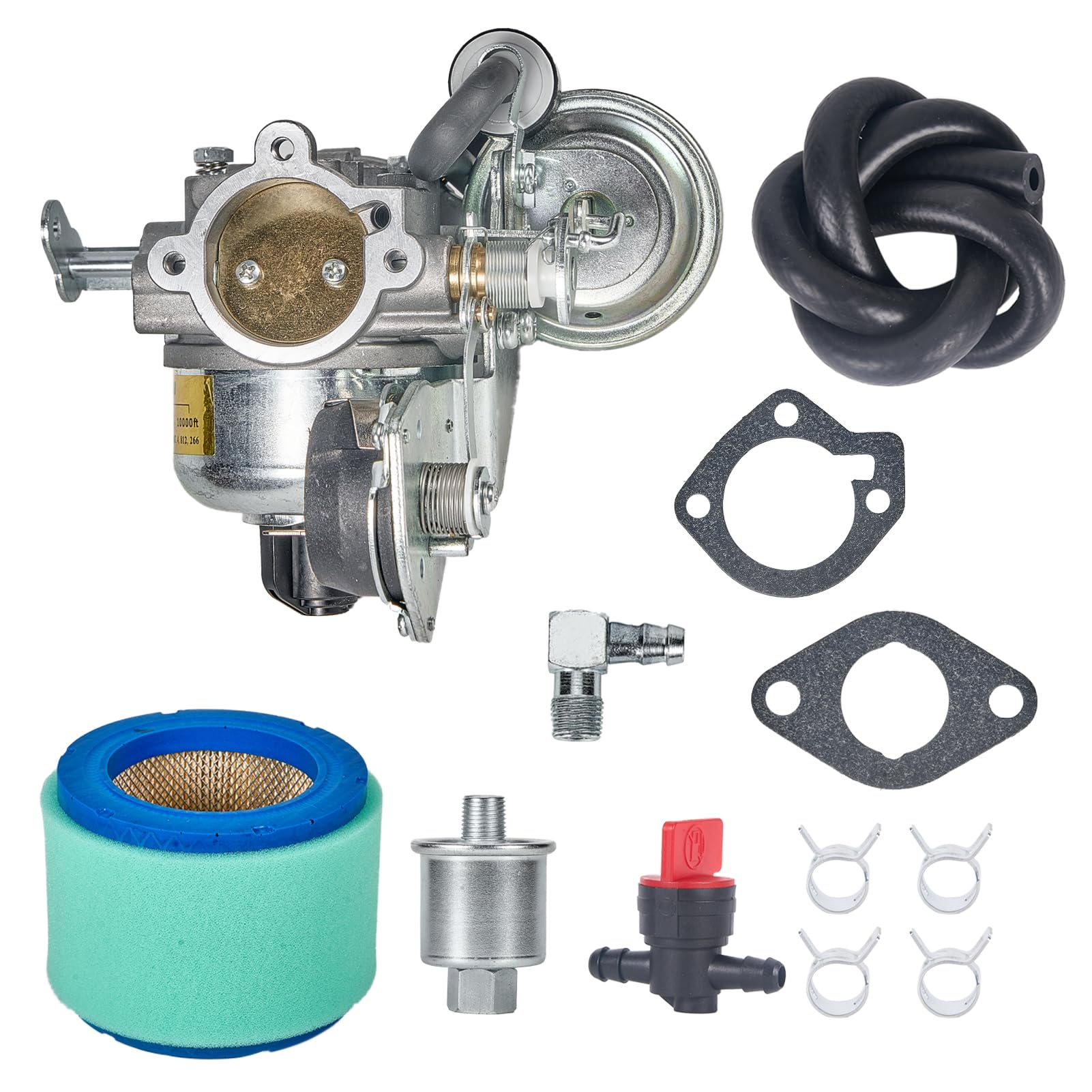 Photo 1 of Mikatesi 146-0663 Carburetor with Air Filter Kit for Onan 4000 4500 5000 5500 7000 Emerald BGE Spec K-P. BGD & BGDL Begin Spec F Replace 146-0577 146-0630 Motorhome Generator Carburetor