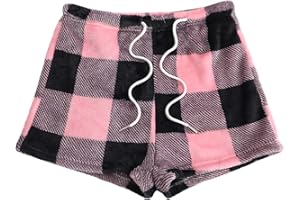 Pleated Warm Fuzzy Straight Leg Plain for Ladies Winter Fall Pants Shorts Pajama Nightgowns Women 2025 Y2K