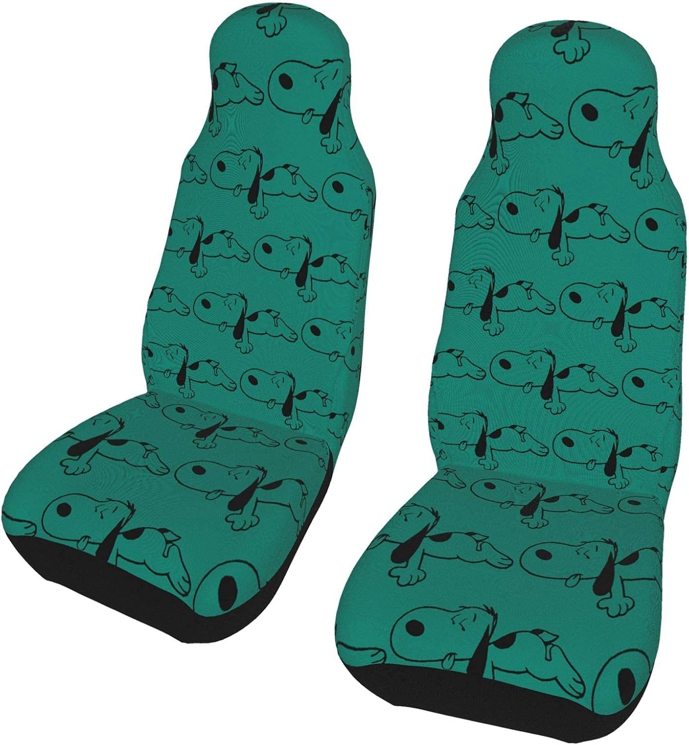 Amazon Snoopy スヌーピー カーシートカバー ２枚セット 前席用 軽 普通車適用 フロント 軽自動車 シートカバー 背面フルカバー ブラック 運転席 助手席 車用 シート カバー シートカバー 車 バイク