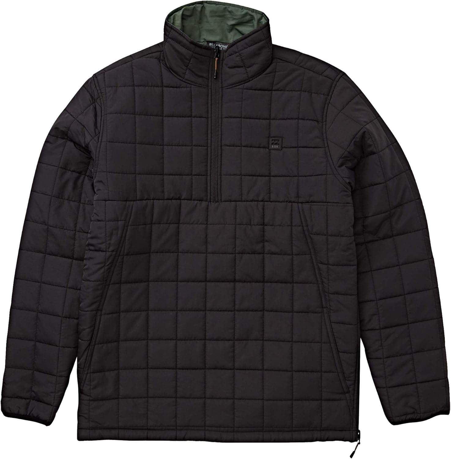 Billabong Men's Boundary Reversible Puffer Anorak Jacket: Clothing