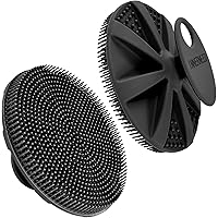 INNERNEED Food-grade Soft Silicone Body Scrubber Shower Brush Handheld Cleansing Skin Brush, Gentle Exfoliating and Lather We