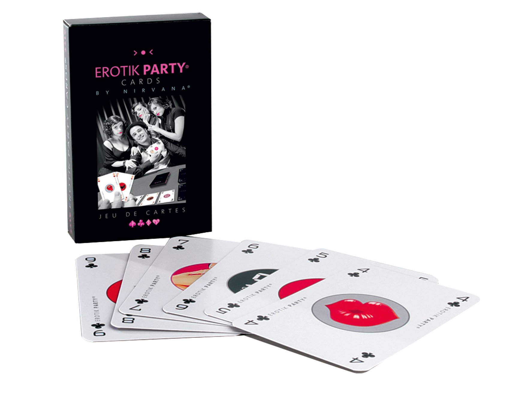 Lovely Planet Nirvana Erotik Party Cards Board Game for Erotic Moments, Black