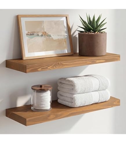 Étagère murale bois 60 X 19 support carré métal blanc | Leroy Merlin