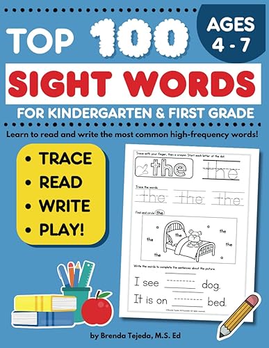 Top 100 Sight Words For Kindergarten And First Grade Sight Word