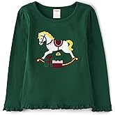 Gymboree Girls and Toddler Embroided Graphic Long Sleeve T-Shirts