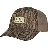 Drake Waterfowl Men's Foam Trucker Logo DW0202 Hunting Camo Breathable Mesh Back Cap w/Rear Snap Closure & Front Logo, OSFM
