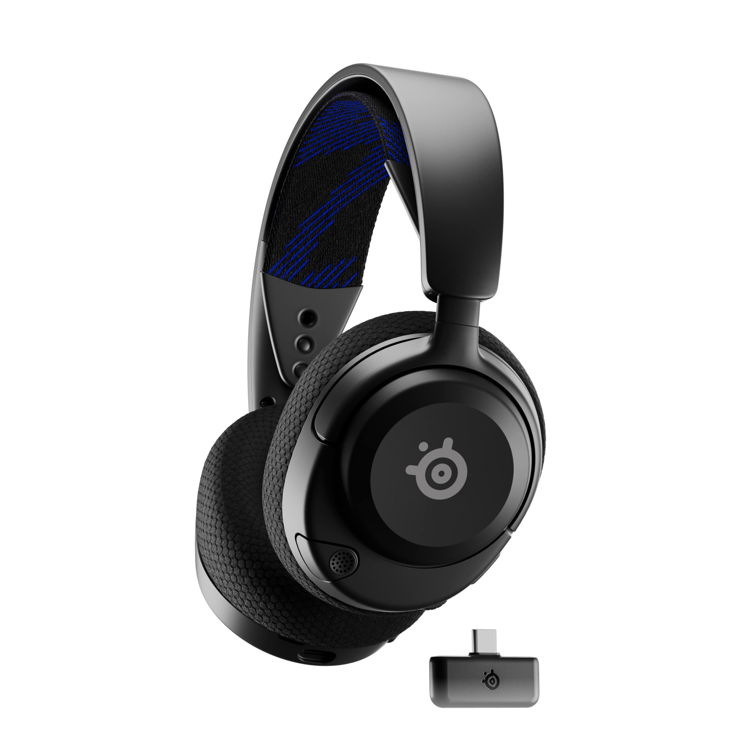 SteelSeries Arctis Nova 4P Wireless Multi-Platform Gaming Headset — 360° Spatial Audio — 2.4GHz High-Speed Wireless — 36 Hr Battery — USB-C — Gen 2 Mic — PlayStation, PC, PSVR 2, Switch