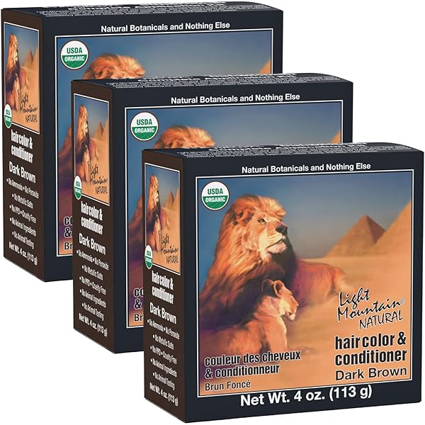 Amazon.com : Light Mountain Henna Hair Color & Conditioner - Dark