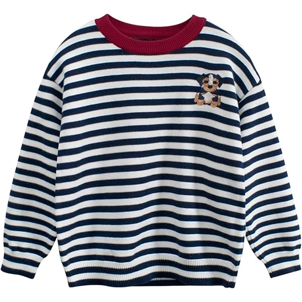 Pull En Tricot Pour Bébé Fille - Col Rond - Manches Longues