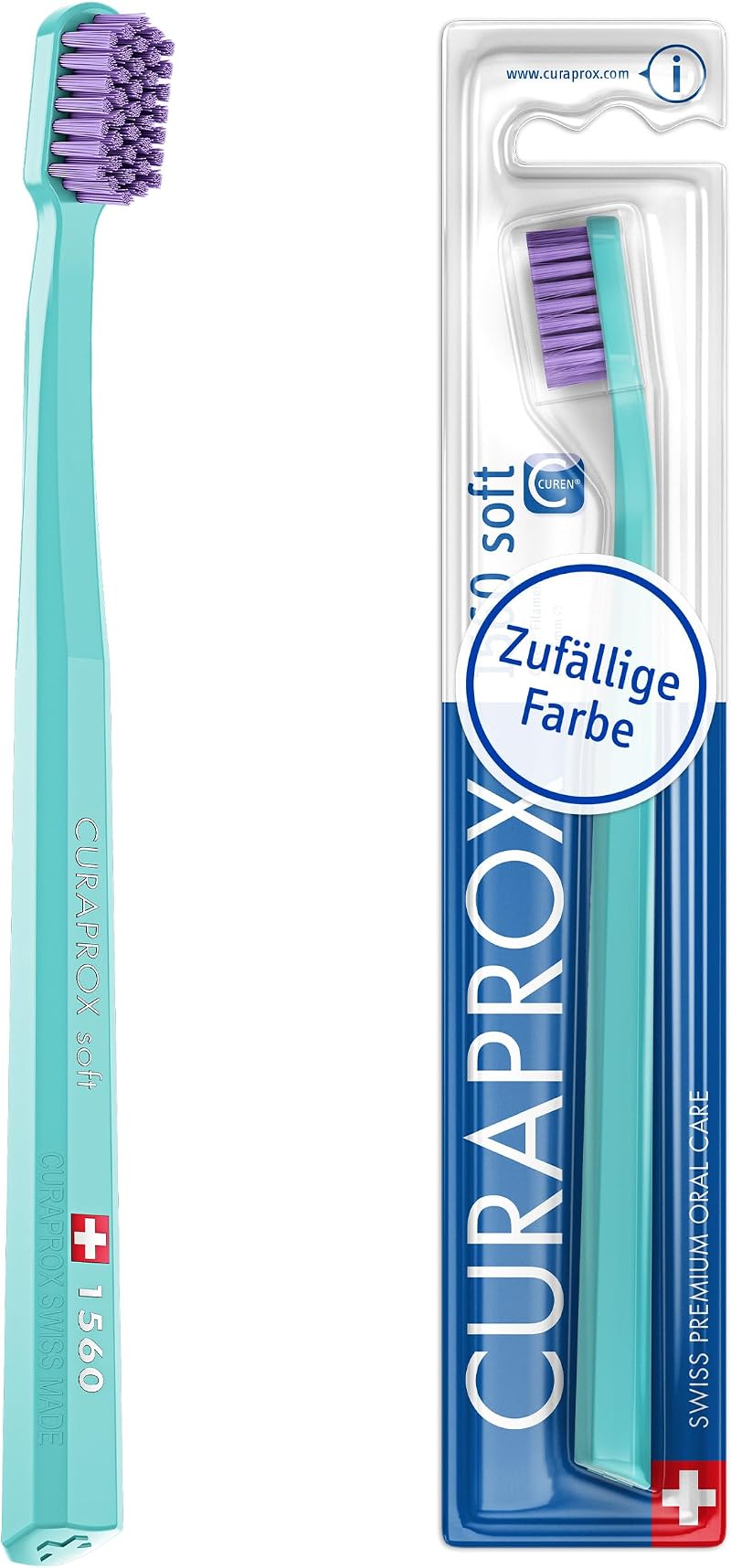 Curaprox CS 1560 Soft Toothbrush 1,560 Filaments Firmer Feel Adults Made in