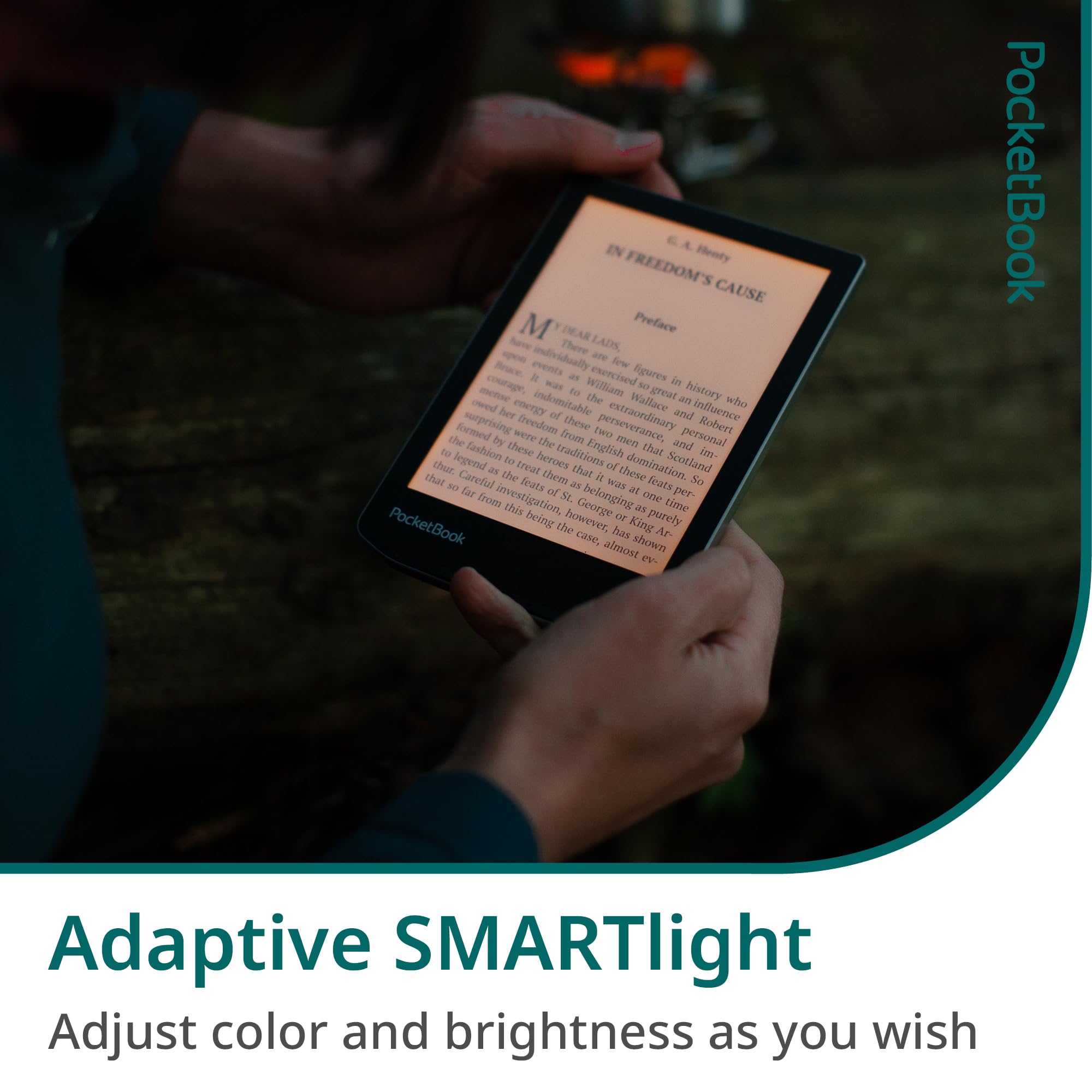 PocketBook Verse E-Readers | Eye-Friendly 6'' E-Ink Carta™ HD Touchscreen | Adjustable SMARTlight | Up to 1 Month of Battery Life | WiFi & Memory Card Slot | E-Book Reader in Misty Grey