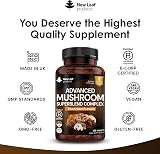 New Leaf Mushroom Complex 120 Tablets - Lions Mane, Cordyceps & More view 4
