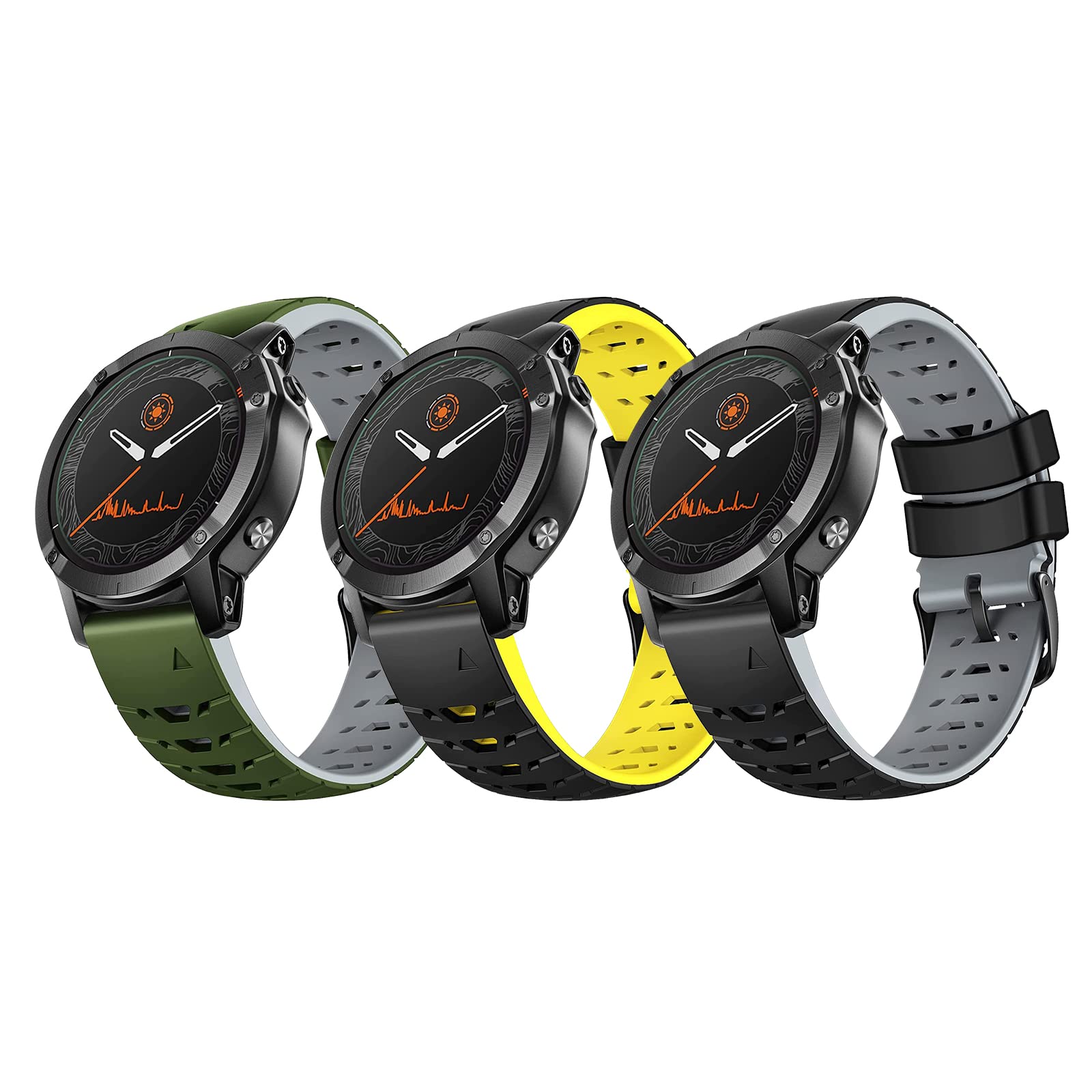 NotoCity for Garmin Fenix 6 Strap/Fenix 5 Strap, 22mm Replacement Band Strap for Garmin Fenix 7/6/6 Pro/5/5 Plus/Epix Gen 2/Forerunner 945/935/Approach S62/S60