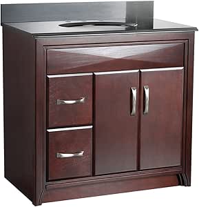 Foremost CALA3621DL Cavett 36-Inch Bath Vanity with Left ...