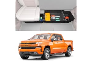 wonderdriver Under Seat Storage Box Compatible with 2019-2026 Chevy Chevrolet Silverado 1500/GMC Sierra 1500, 2020-2026 Silverado/Sierra 2500HD/3500HD Double Cab & Crew Rear Underseat Organizer