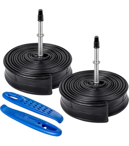 Tube 650b 23c 25c Chambre à Air Vélo Route 650B - 23C 25C - Caoutchouc Renforcé - Remplacement Facile Chambre Air Route