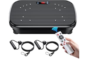 PUREROYI Vibration Plate Exercise Machine, Vibration Plate for Lymphatic Drainage 330 Lbs Capacity Whole Body Vibration Platform Machines Helps Weight Loss Shaping Toning Wellness