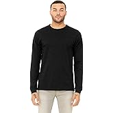 Product of Brand Bella + Canvas Unisex Jersey Long-Sleeve T-Shirt - Black Heather - XL - (Instant Savings of 5% & More)
