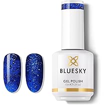 Amazon.com : BLUESKY Blue Reflective Glitter Gel Nail Polish