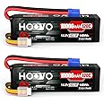 HOOVO 4S Lipo Battery 14.8V 10000mAh 120C RC Battery EC5 Plug Soft Case Compatible for RC Cars, Drones, DJI, FPV, RC Plane, Racing Hobby 2 Pack