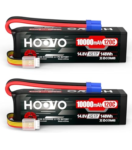 Amazon.com: HOOVO 4S Lipo Battery 15.2V 9000mAh 120C RC Battery