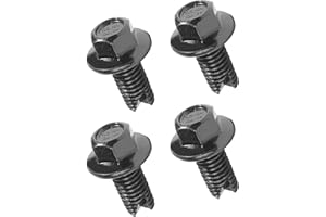 SCUARI Skid Plate Bolts,Car Accessories Stainless Steel Bolts,Upgraded 2-in-1 Skid Plate Screws,12mm Top Front Skids Plates Bolt,Car Top Front Skids Plates Bolt,Suitable for Many Cars Trucks (4PCS)