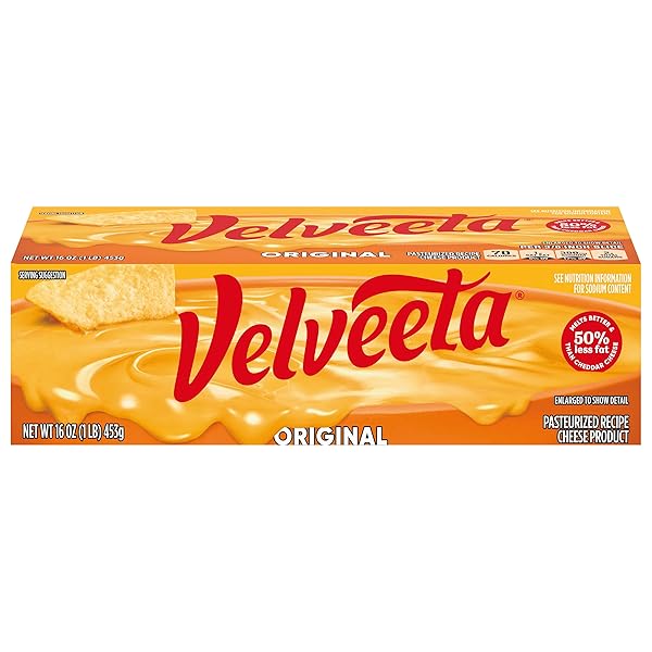 VELVEETA ORIGINAL PASTEURIZED RECIPE CHEESE PRODUCT, 16 OZ...