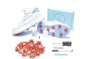 PRODIGORA DIY Golf Spikes Kit - Turn Sneakers into Golf Shoes - Anti-Skid Spikes Great Gift for Golfers