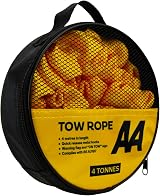 AA 4T Heavy Duty Tow Rope Yellow Strap 4 Tonnes Towing Belt AA6226 view 2