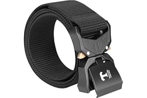 TACTICAL CRONEX Tactical Belts for Men, Military Hiking Rigger 1.5" Nylon Web Work Belt Concealed Carry Belt Quick Release EDC Belt
