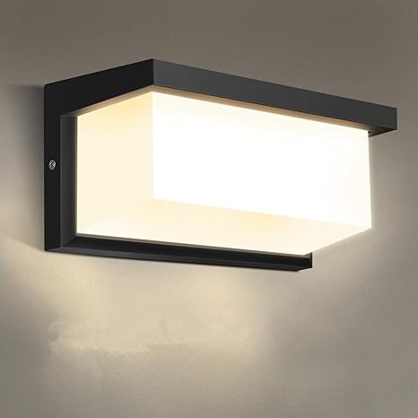 Amazon Co Jp Ameelie Led 玄関ライト ポーチライト ウォールライト ブラケットライト アウトドアライト 玄関灯 防雨型 省エネ Led門柱灯 壁取り付け用ライト 12w led 長方形横 ホーム キッチン