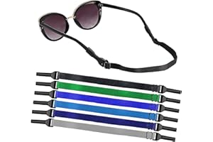SMARTTOP Adjustable Glasses Strap-6 Pack No Tail Eyeglass Straps Eyewear Retainer Sport Unisex Sunglass Straps Holder