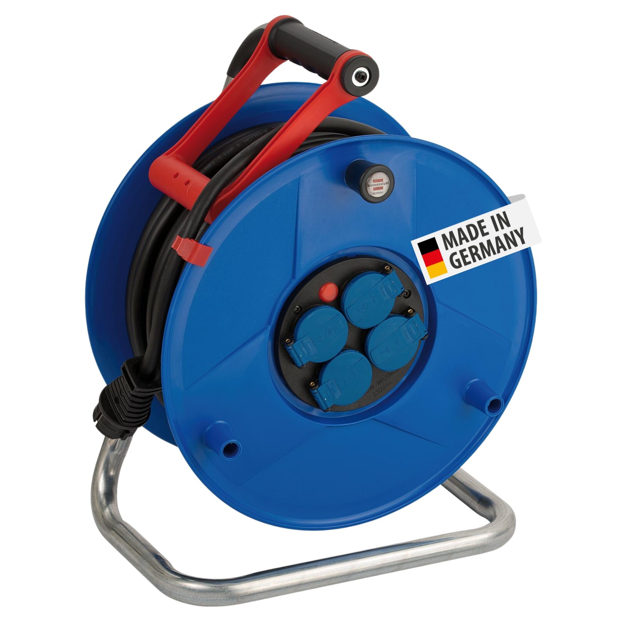 Brennenstuhl Garant IP44 Bebnow 40 m Construction Site – Beben Cable Made of Special Plastic (Durable Outdoors, Made in Germany) Blue