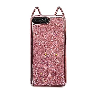 Amazon Spinas スピナス ハートラメグリッターが動くiphoneケース