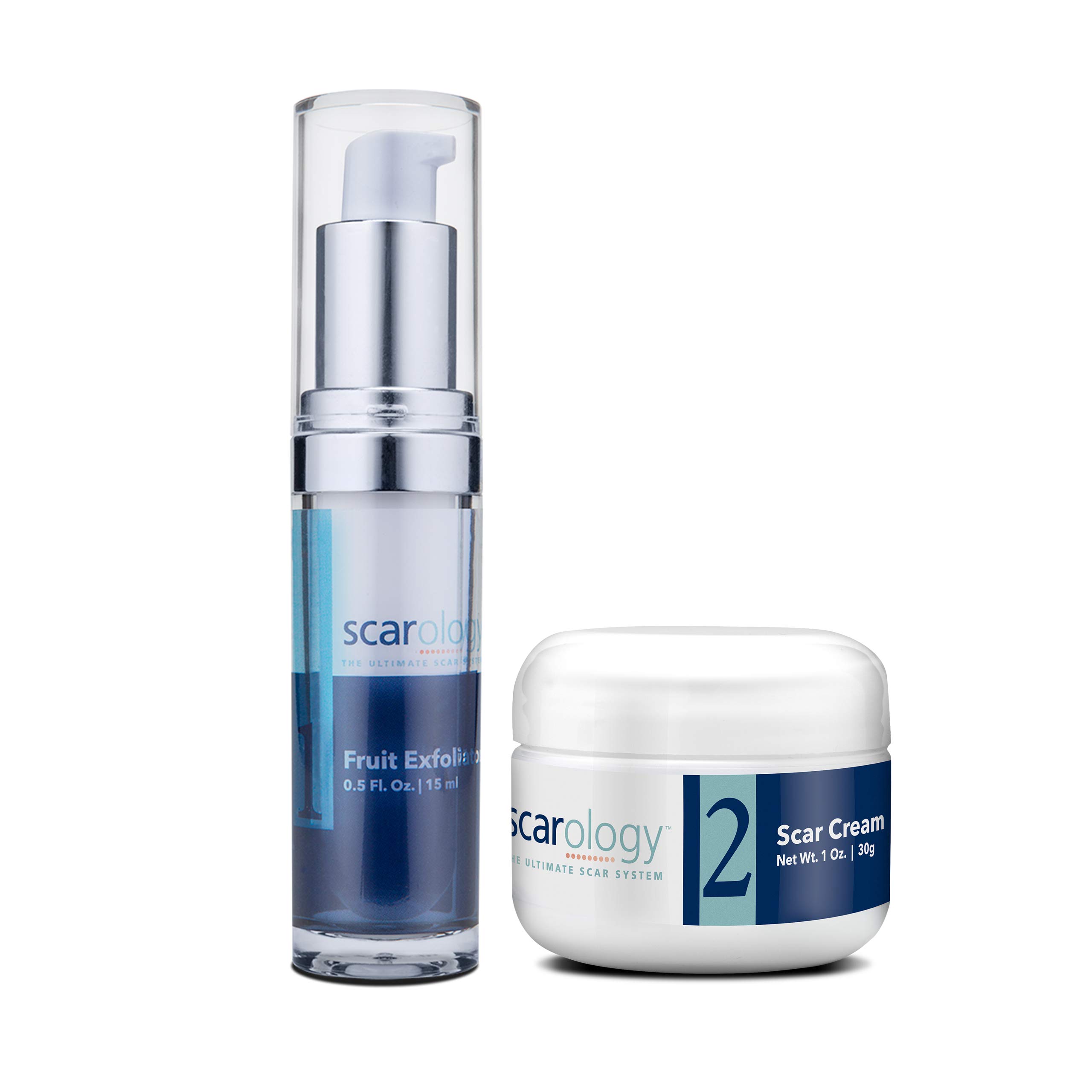 Scarology 2 Step System, Natural Fruit Acid Skin Exfoliator