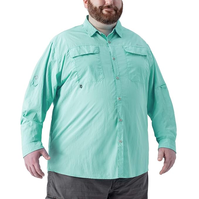 Buy Naviskin Men's Plus Size UPF 50+ Sun Protection Long Sleeve