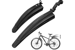 Bike Fender Set Bicycle Mudguard 2 Parts-Universal Full Cover Thicken Widen Front and Rear Mud Guard Portable Adjustable Mudf
