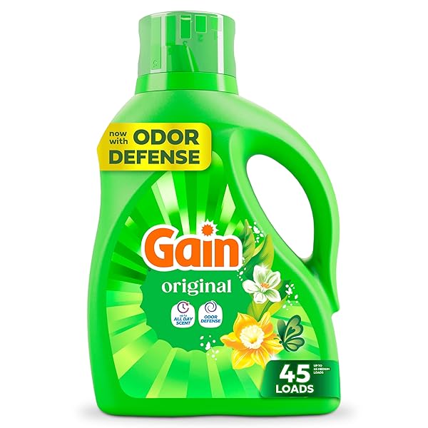 GAIN LIQUID LAUNDRY DETERGENT, ORIGINAL SCENT, FRESHNESS +...