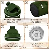 Aolieh Travel Mug 510 ml Insulated Stainless Steel with Lid Green view 2