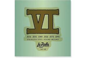La Bella 767-6S Bass VI Stainless Rounds - 26-95