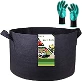 400 Gallon Big Raised Garden Bed Bag (70x24 inch) Large Plant Grow Bag for Tomato,Potato Planter,Herbs Veggies Planter,Flower Bed,Plant Container,Yard Waste,Lawn Debris,Leaf Bag with Gardening Gloves