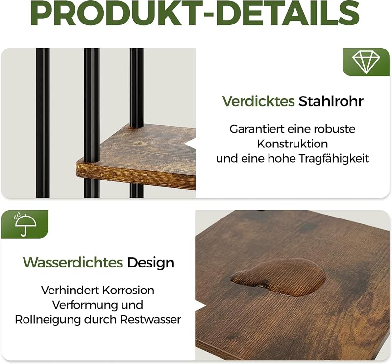 Großer Pflanzenständer für den Innenbereich 6 Etagen Metall Pflanzenregal Pflanzenhalter Pflanzenregal für mehrere Pflanzen Töpfe für Terrasse Garten Ecke Balkon Wohnzimmer