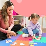 kidoola Foam Baby Play Mat 29x29cm Interlocking EVA Tiles 7mm Thick Multicolor view 7